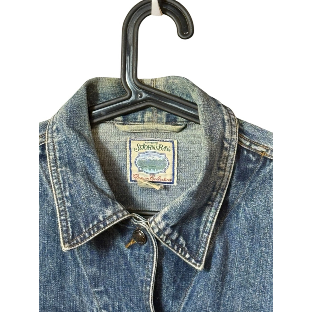 St. John’s Bay Denim Collection Blue Jean Jacket Women’s Medium - Picture 3 of 6